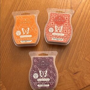 Scentsy Wax Melt 3-Pack in Orange, Red, and Purple